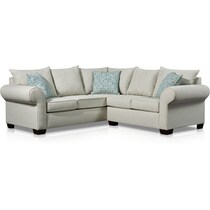 hawthorne white  pc sectional   