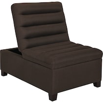 hayden dark brown ottoman   