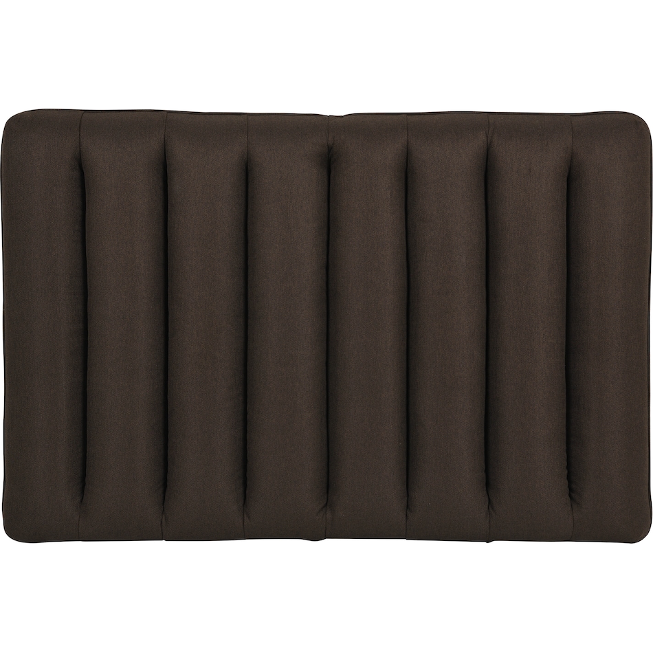 hayden dark brown ottoman   