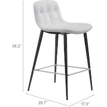 hayden white counter height stool   