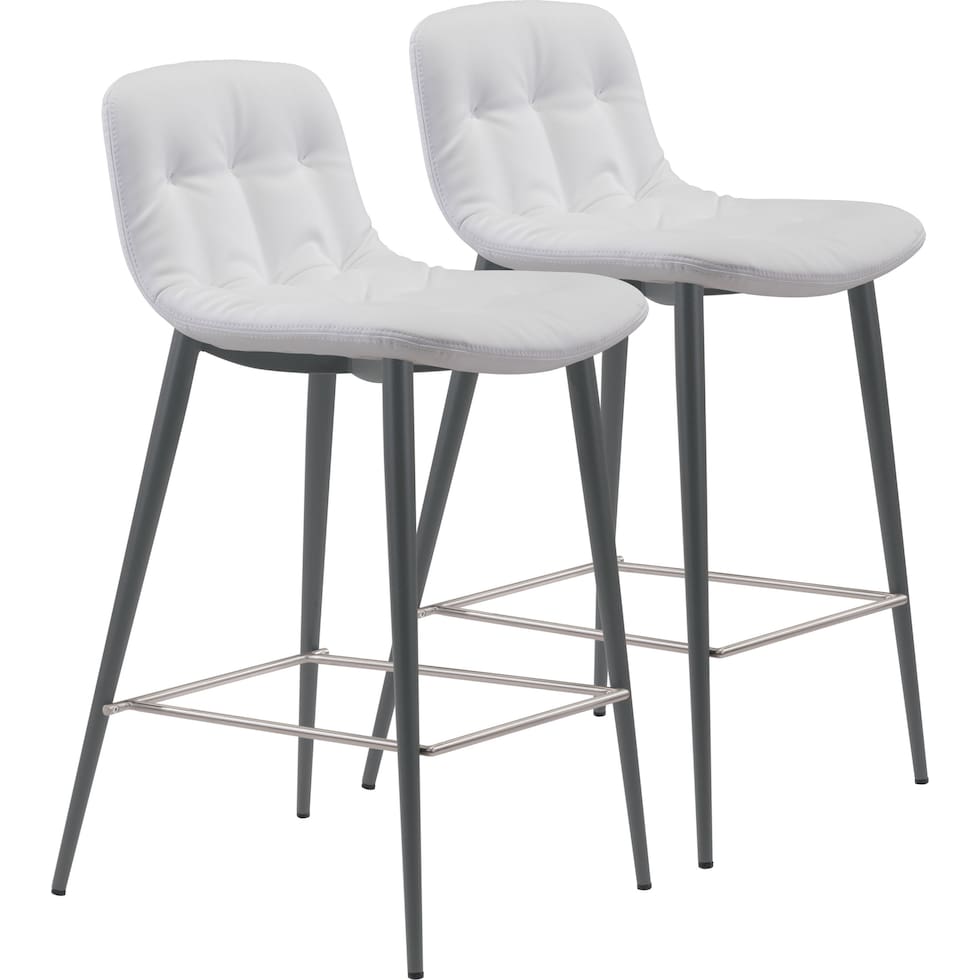 hayden white counter height stool   