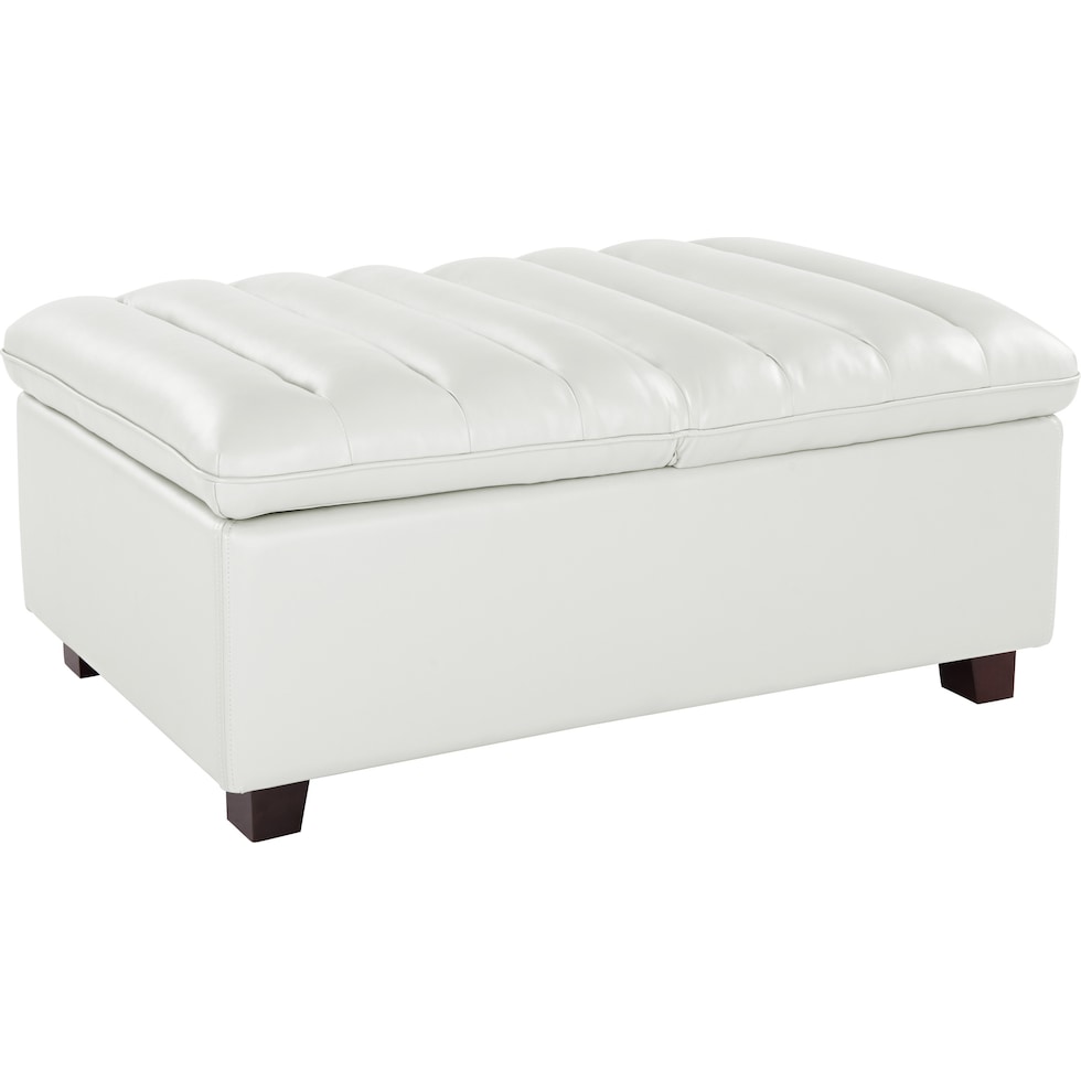 hayden white ottoman   