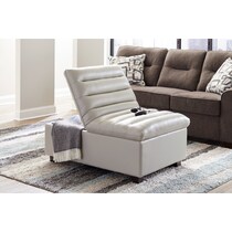 hayden white ottoman   