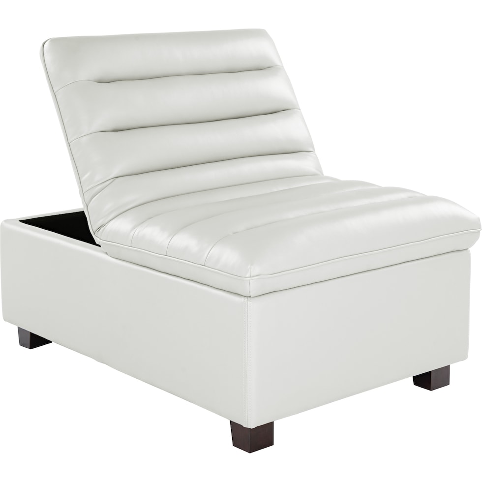 hayden white ottoman   