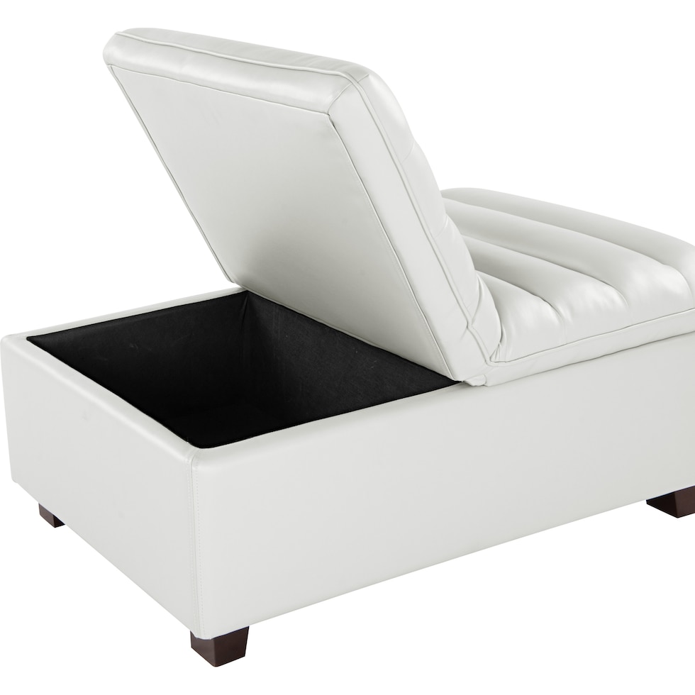 hayden white ottoman   