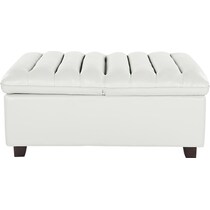 hayden white ottoman   