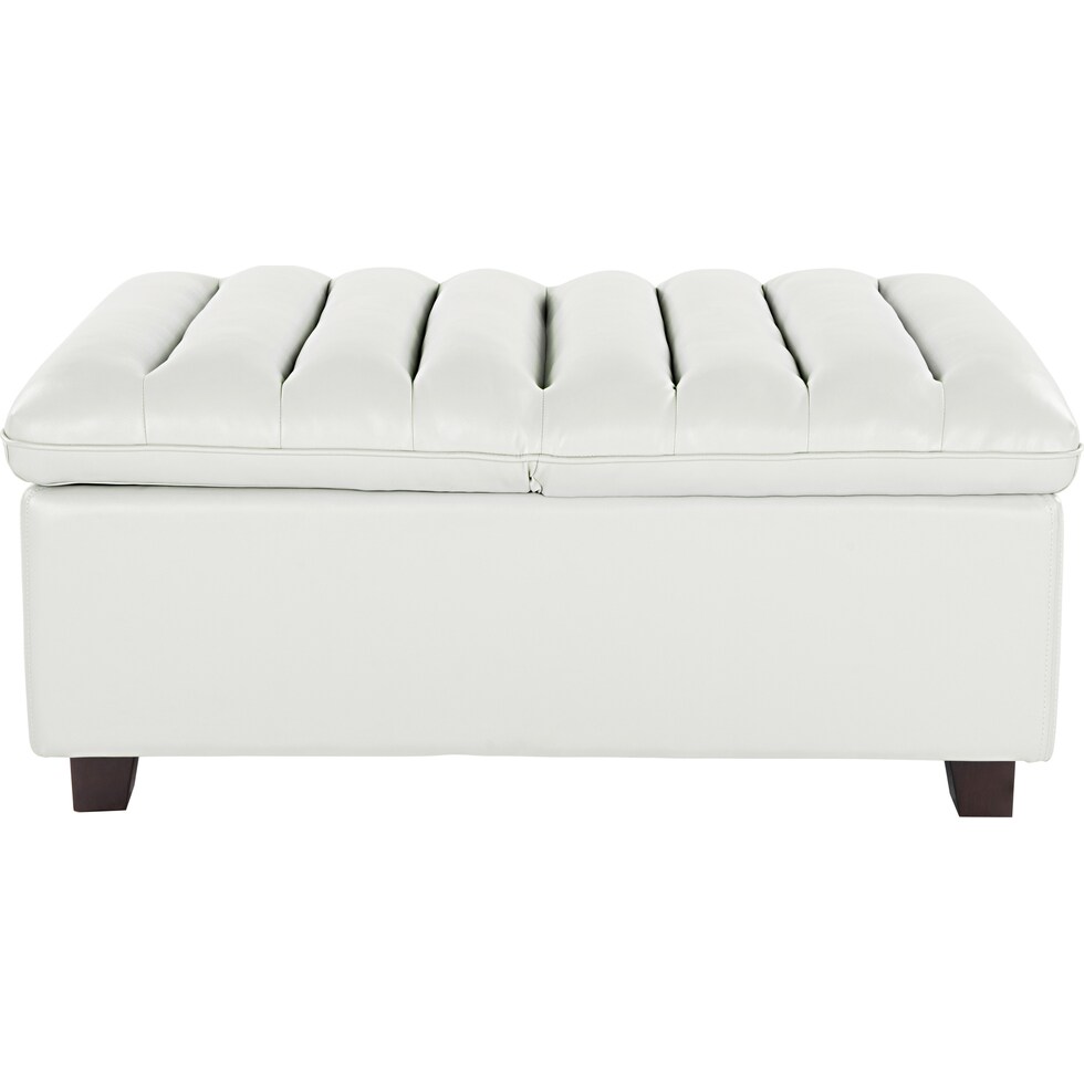 hayden white ottoman   