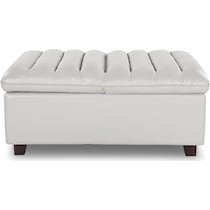 hayden white ottoman   