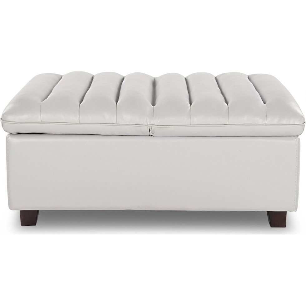 hayden white ottoman   