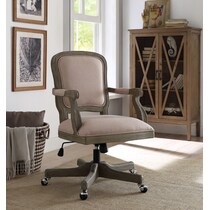 hayley light brown office chair   