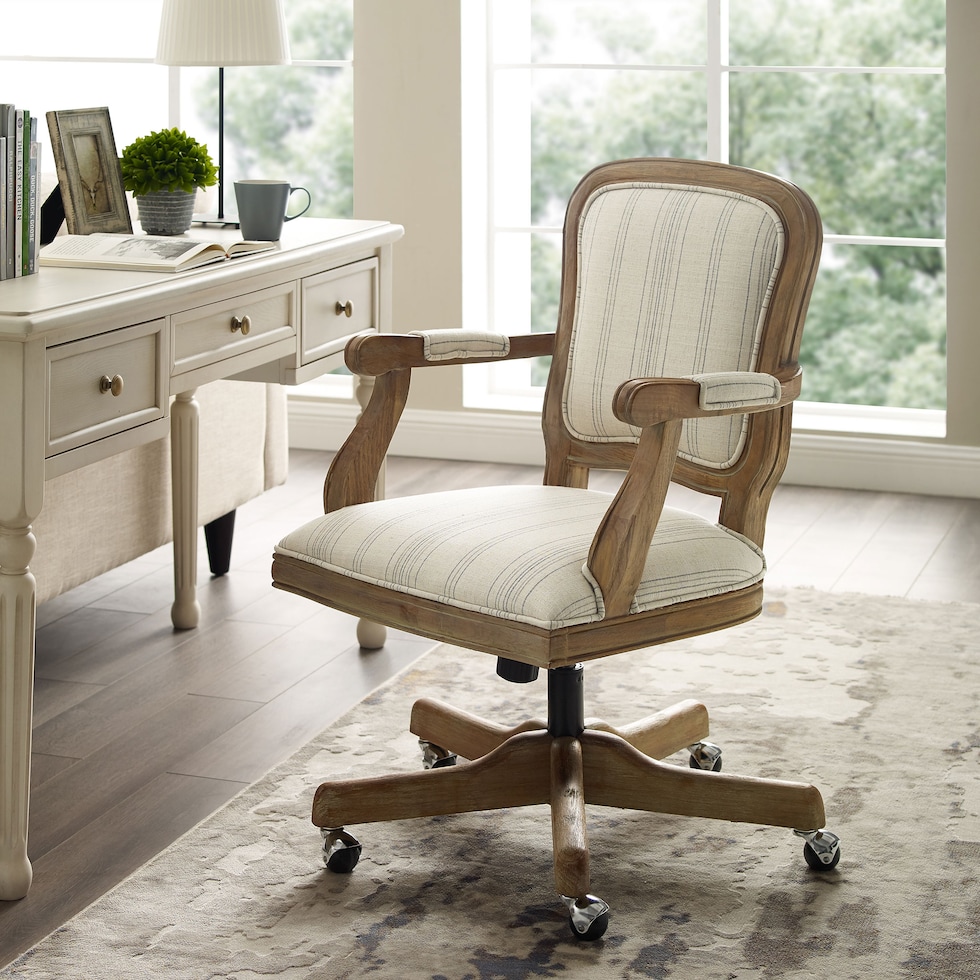 hayley light brown office chair   