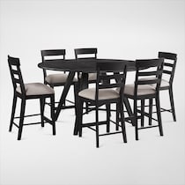 hayward black  pc dining room   