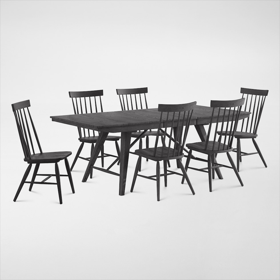 hayward black  pc dining room   