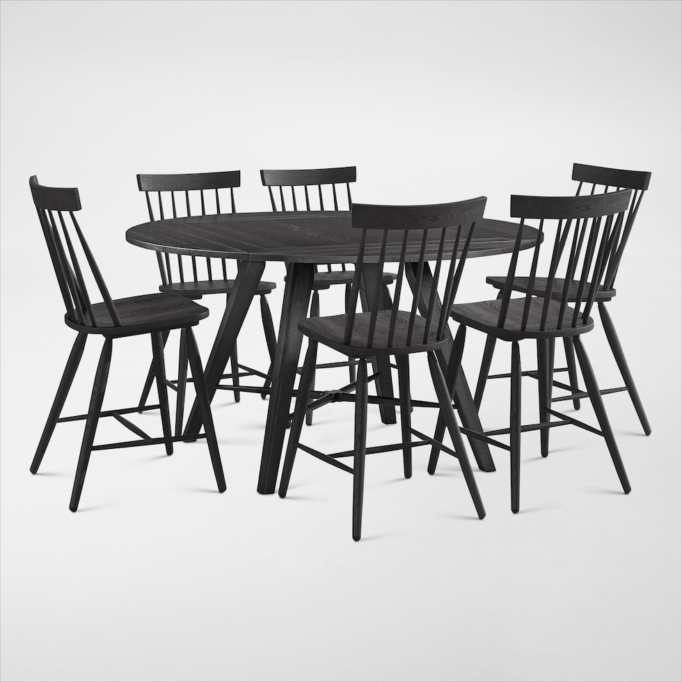 hayward black  pc dining room   