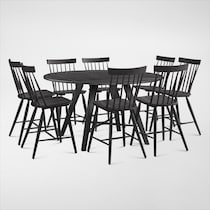 hayward black  pc dining room   