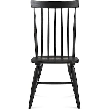 Hayward Windsor-Back Dining Chair - Black