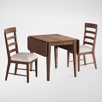 hayward dark brown  pc dining room   