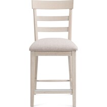 hayward white counter height stool   