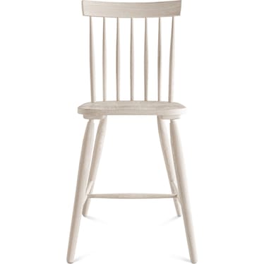 Hayward Solid Wood Windsor-Back Counter-Height Stool - White