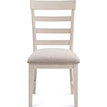 hayward white dining chair   