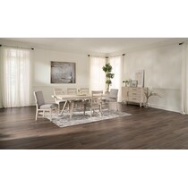 hayward white dining table   