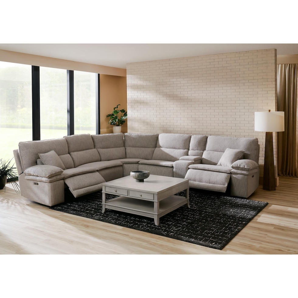 hazel tables gray coffee table   