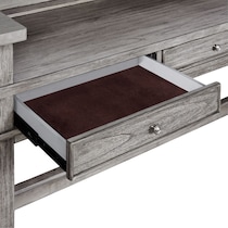 hazel tables gray console table   