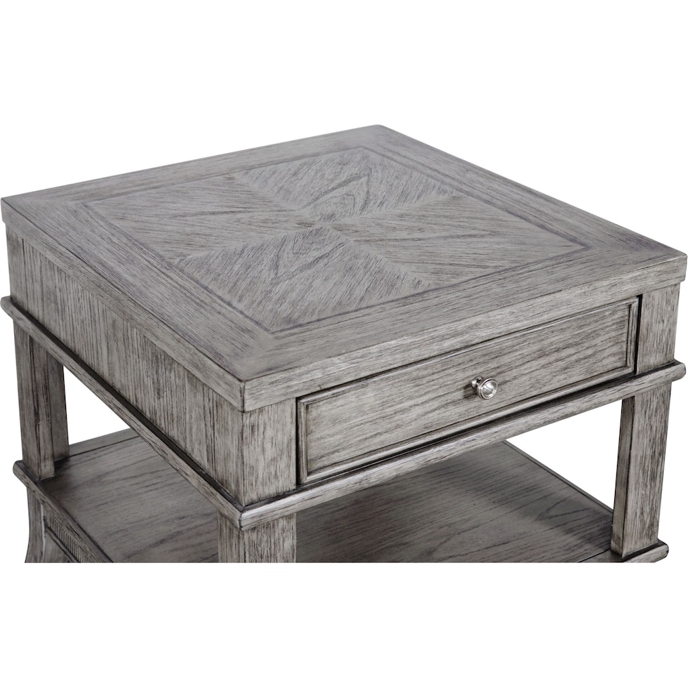 hazel tables gray end table   