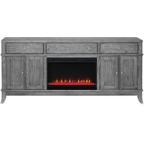 hazel tables gray fireplace tv stand   
