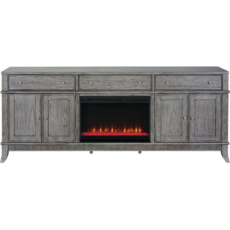 hazel tables gray fireplace tv stand   