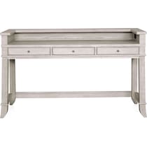 hazel tables light brown console table   