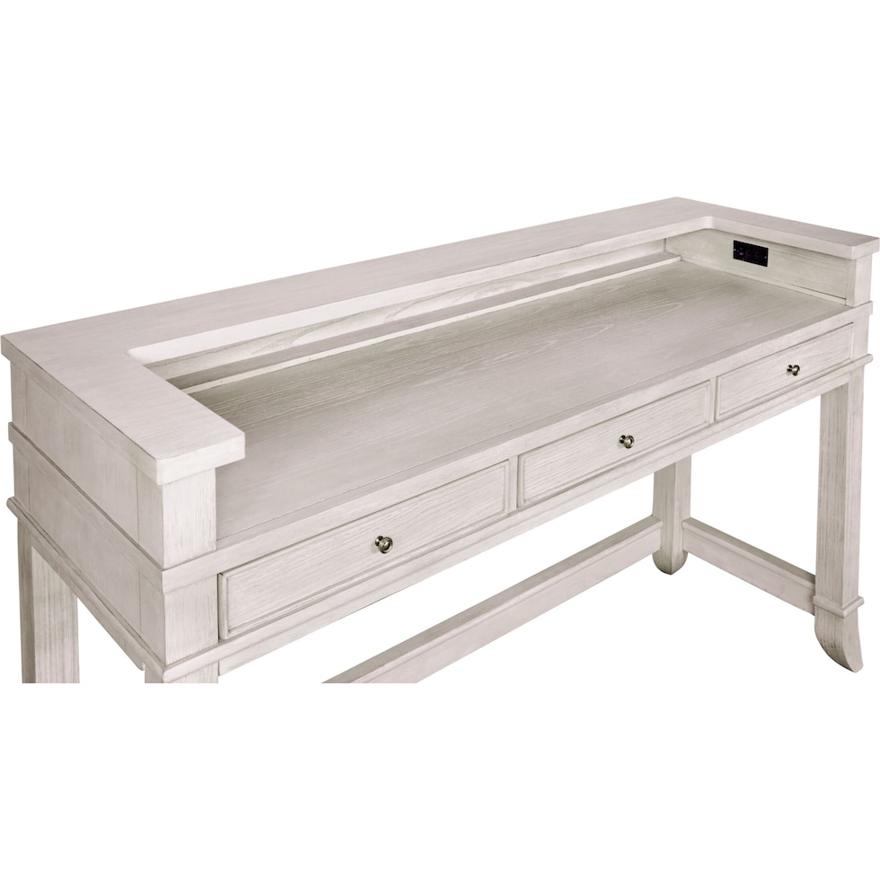 hazel tables light brown console table   