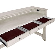 hazel tables light brown console table   