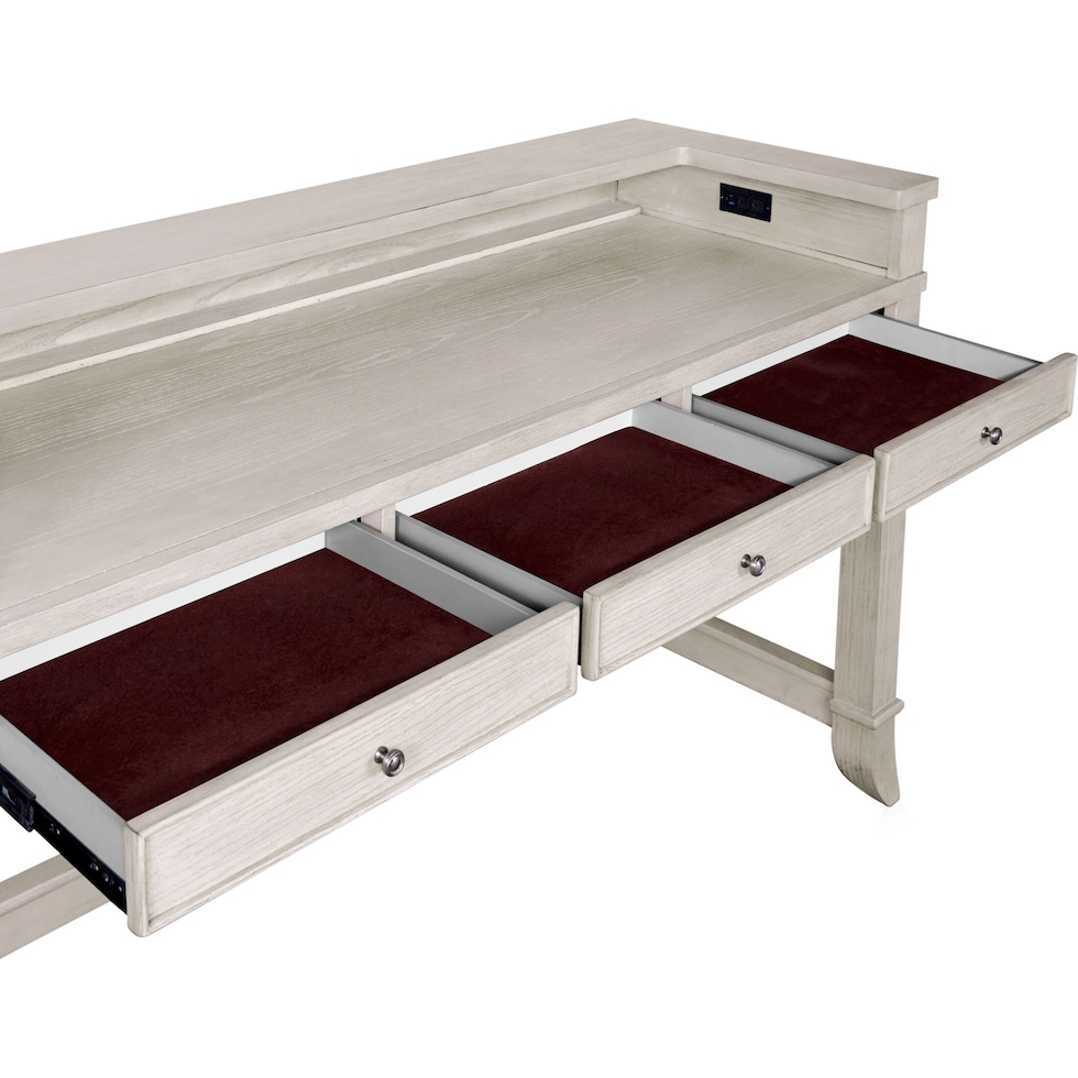 hazel tables light brown console table   