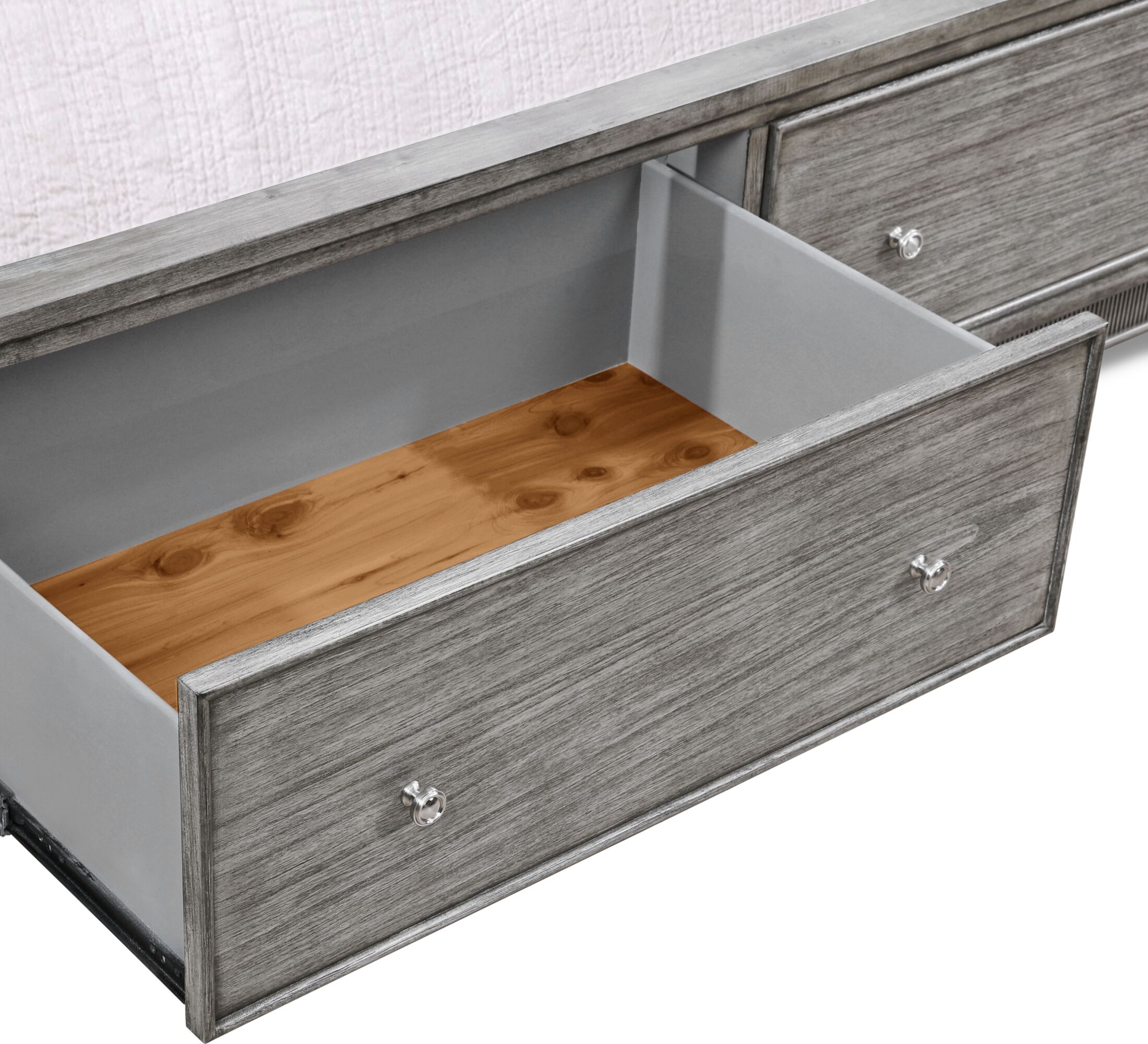 Hazel 6-Piece Bedroom Set with 2-Drawer Nightstand, Dresser and 