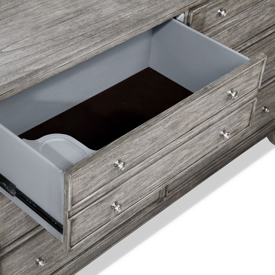 hazel gray  pc queen storage bedroom   