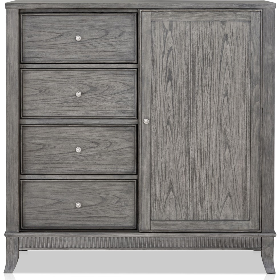 hazel gray door chest   