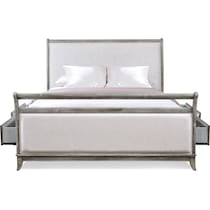 hazel gray king bed   