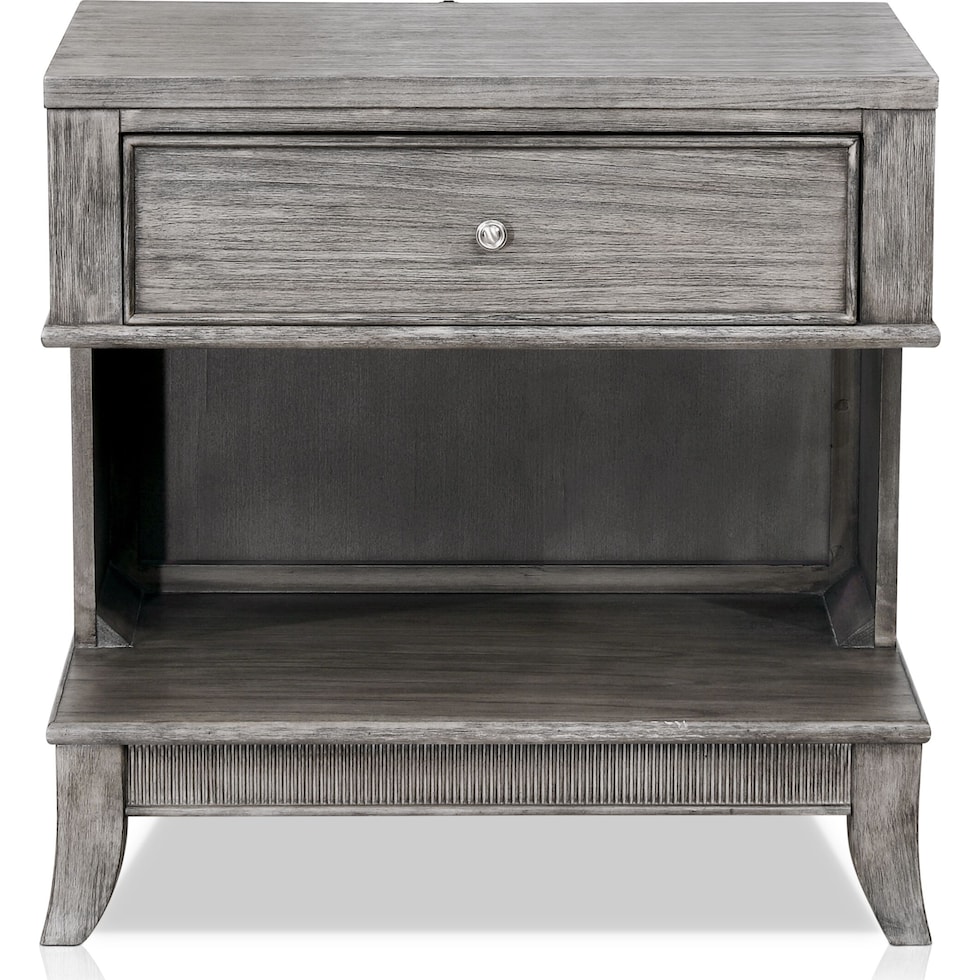 hazel gray nightstand   