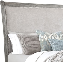 hazel gray queen bed   