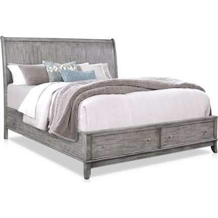 Hazel Queen Storage Bed - Gray