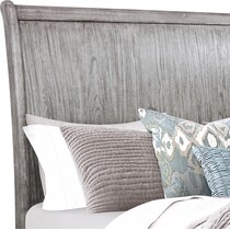 hazel gray queen storage bed   