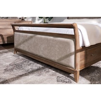 hazel light brown  pc queen bedroom   
