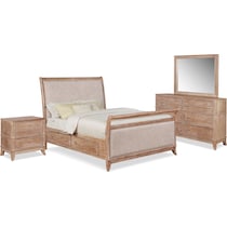 hazel light brown  pc king bedroom   