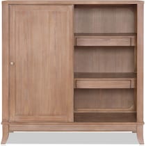 hazel light brown door chest   
