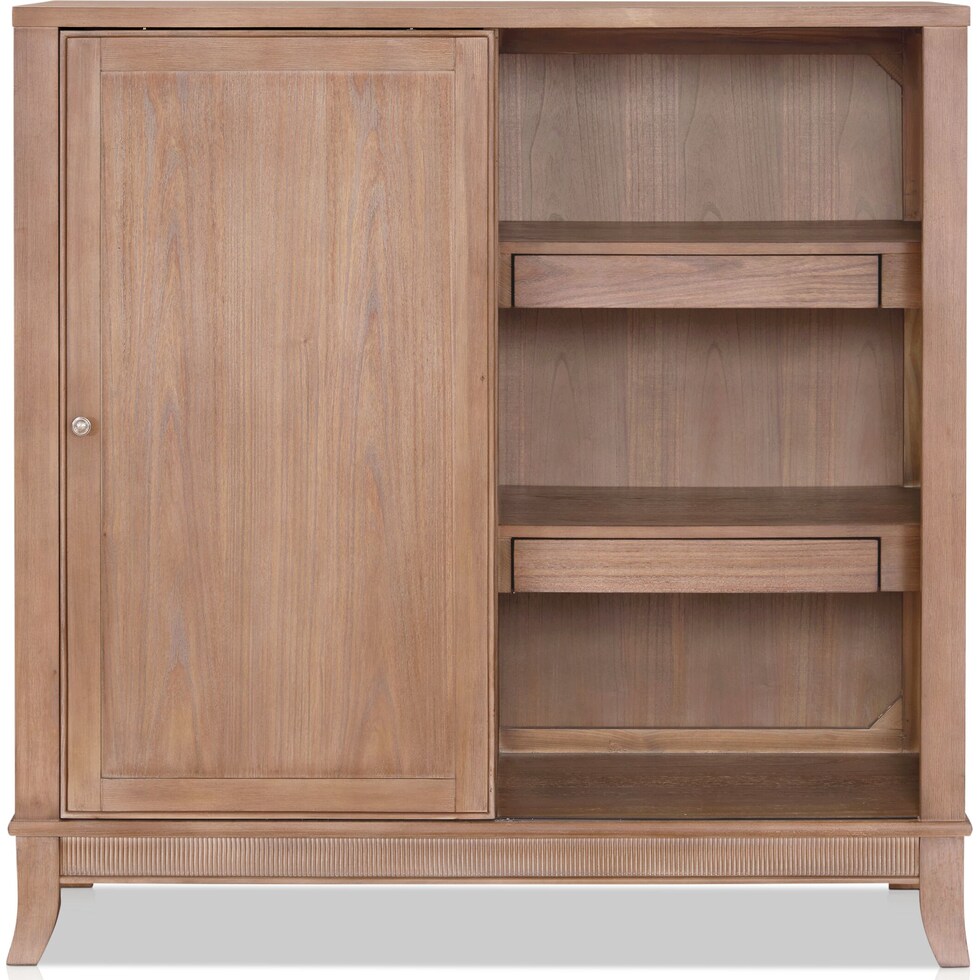 hazel light brown door chest   
