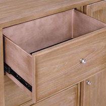 hazel light brown door chest   