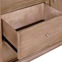 hazel light brown door chest   