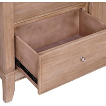 hazel light brown door chest   