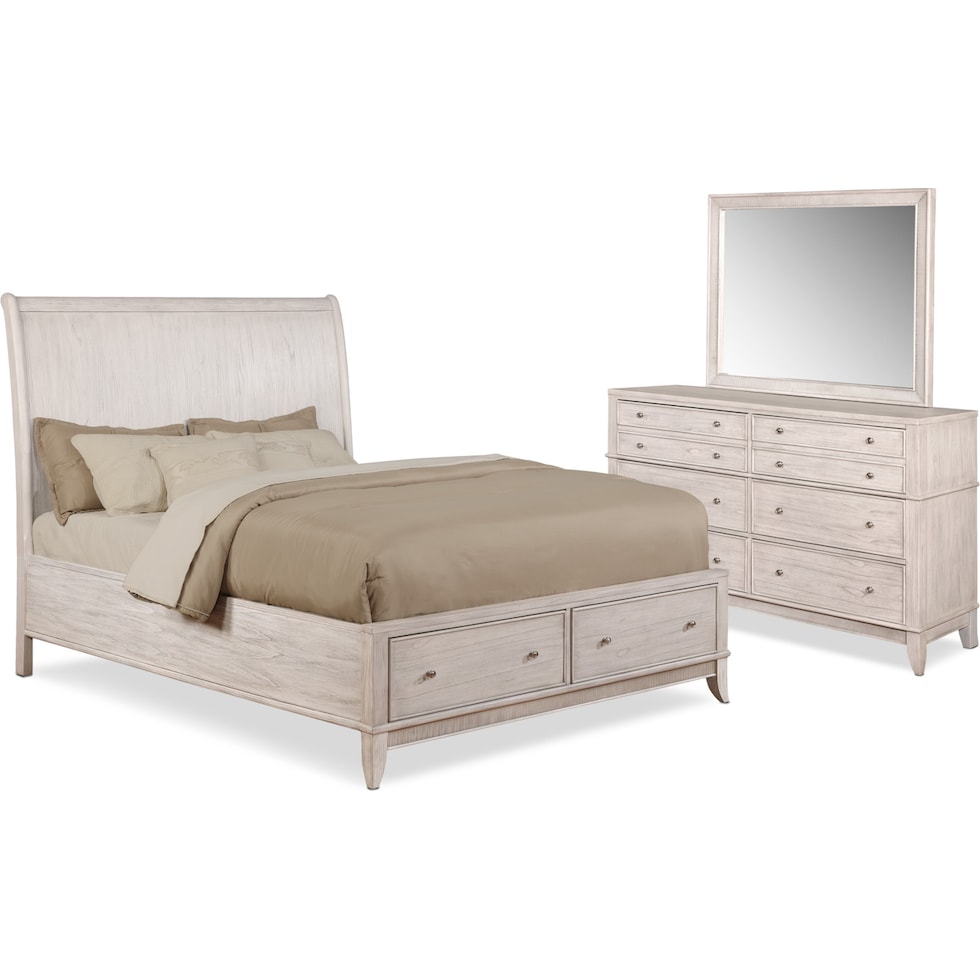 hazel white  pc king bedroom   